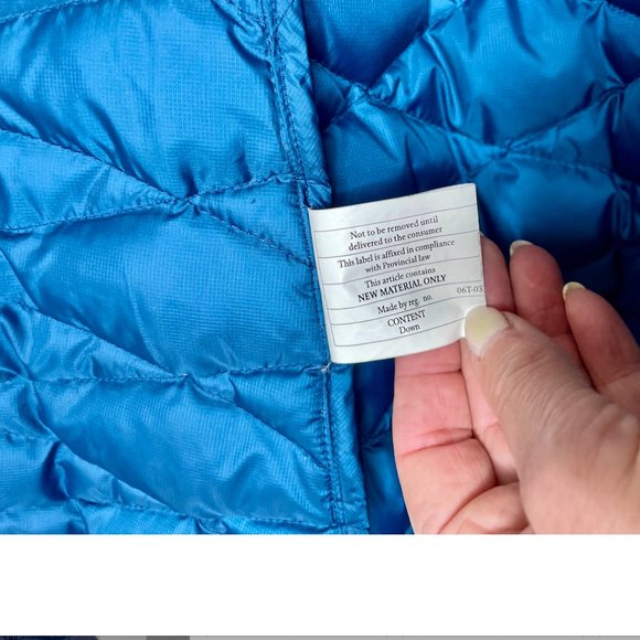 Patagonia Fiona Navy Long Quilted Parka Winter Walking Jacket - Picture 6 of 8